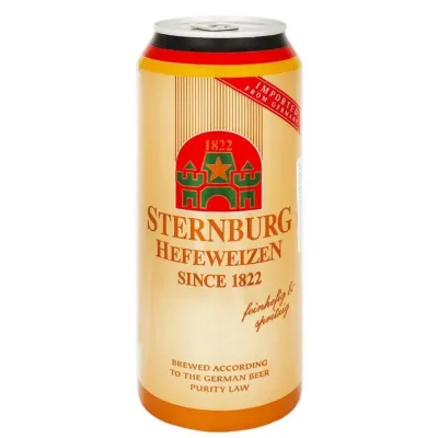 Пиво світле Sternburg Wheat 0, 5 л 4.8% з/б (Німеччина, ТМ Henninger)