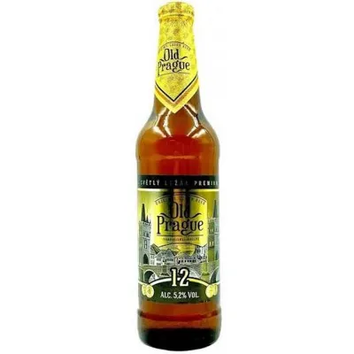 Пиво темне Old Prague Lezak 0, 5 л 4, 6% скло (Чехія, ТМ Old Prague)