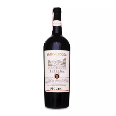 Вино Piccini Sasso Al Poggio Toscana IGT 0,75 л (Італія, ТМ Piccini)