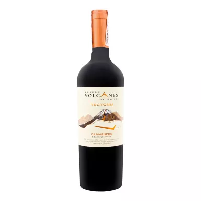 Вино Bodega Volcanes de Chile Tectonia Carmenere 2017 0,75 л (Чилі, ТМ Bodega Volcanes de Chile)