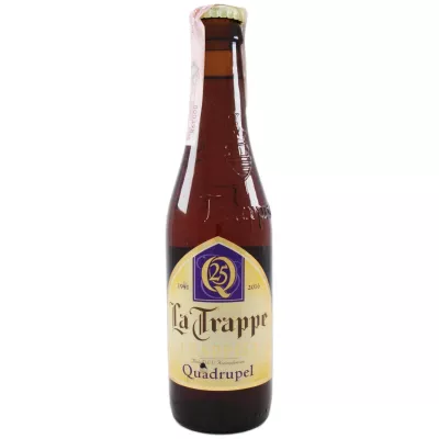 Пиво La Trappe Quadrupel янтарне нефільтроване 0,33% 0.33л (Нідерланди, ТМ La Trappe)