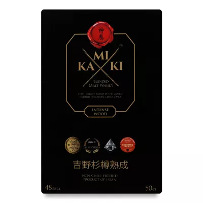 Віскі Kamiki Intense 48% 0,5л у коробці (Японія, ТМ Kamiki)