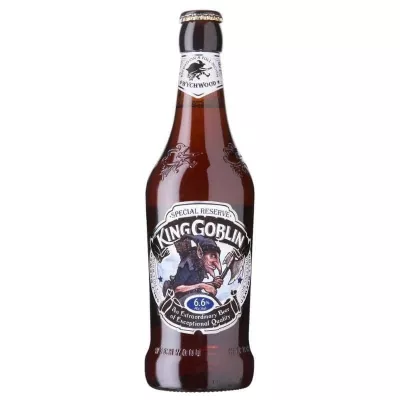 Пиво Wychwood Brewery King Goblin темне 0,5% 0,5 л (Англія, ТМ Wychwood Brewery)