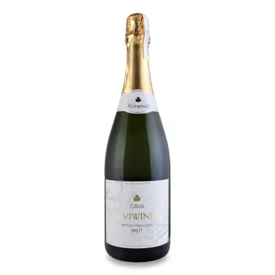 Вино ігристе Elvi Wines Cava Brut 0,75 л (Іспанія, ТМ Elvi Wines)