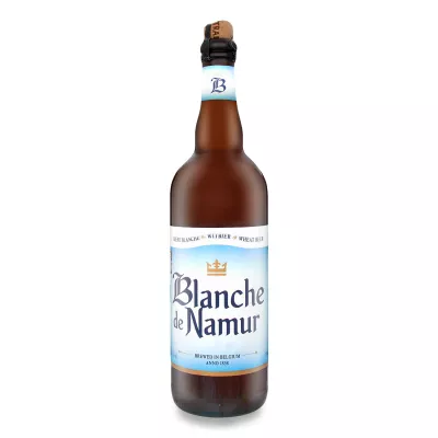 Пиво Brasserie Du Bocq Blanche de Namur світле 0,75% 0,75 л (Бельгія, ТМ Blanche De Namur)